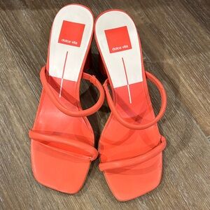 Dolce Vita Women's Bright Orange Heels